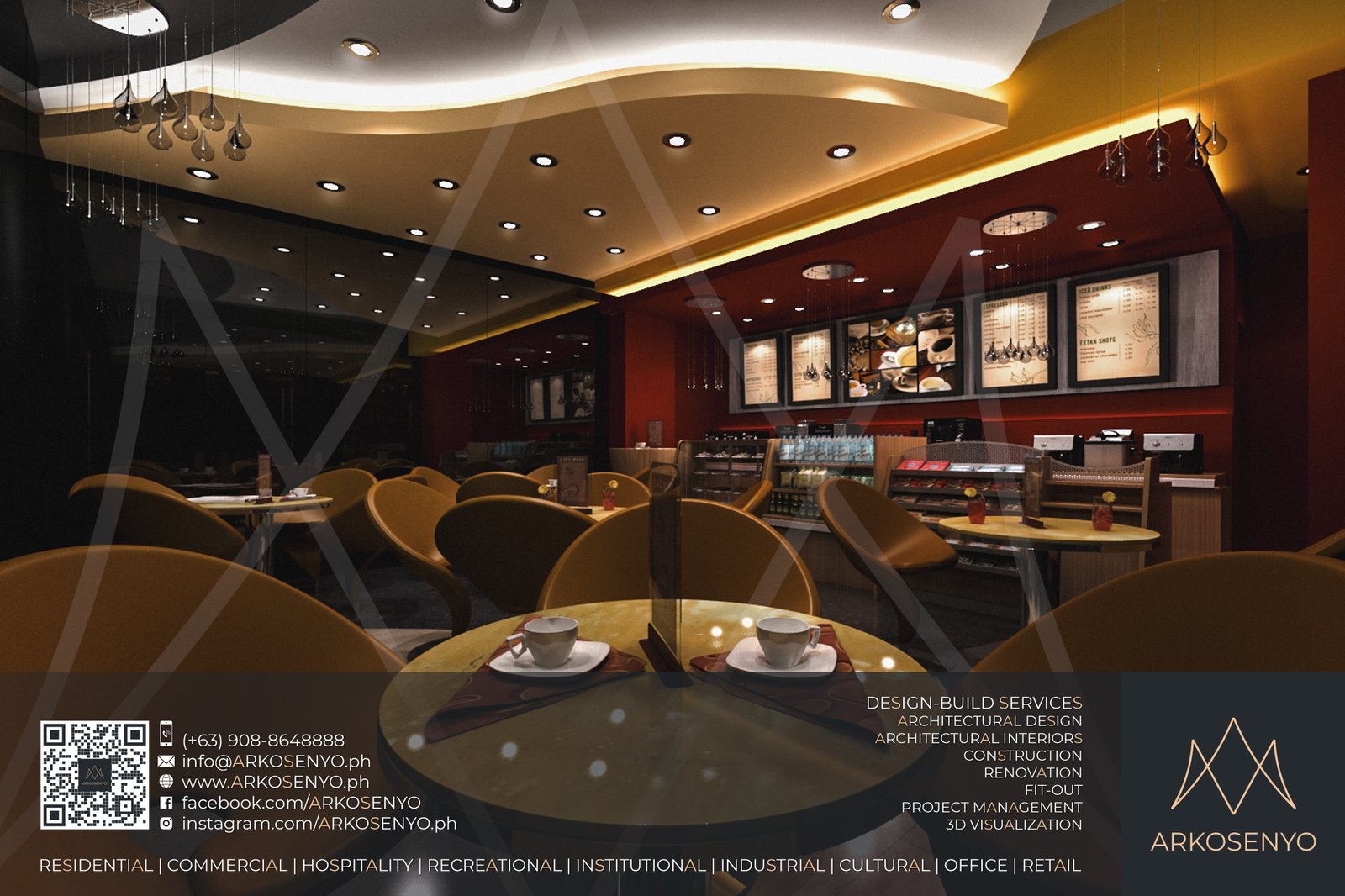 Commercial Architectural Interior Design – Coffeeshop